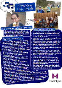 Chris' one-page profile 