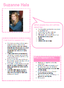 Suzanne's one-page profile 